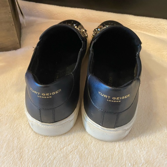Kurt Geiger Black Embellished Sneakers - Picture 6 of 7